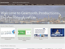 Tablet Screenshot of geartoothproductions.com